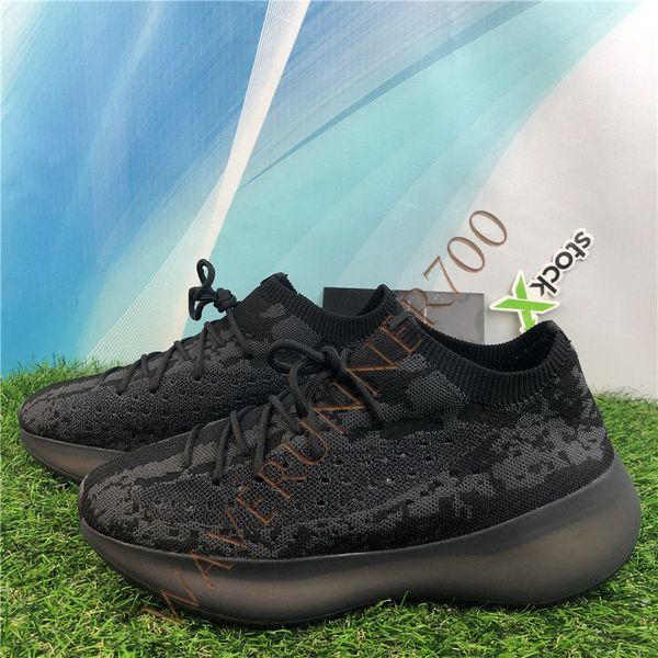 

380 v3 kanye west designer shoes alien black grey running sneakers fashion mens shoes 380 coming running outdoor sports trainers eur