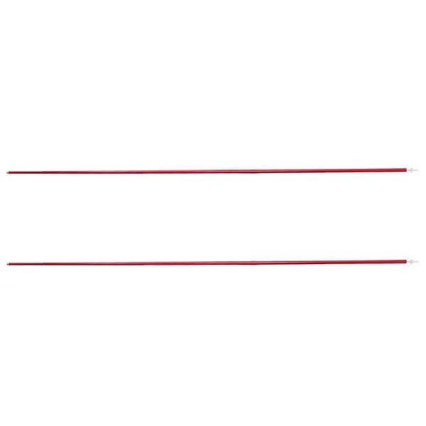 

2 pieces/ set 2 meters folding pointed bottom tent canopy tarp awning poles rods support bars + storage bag