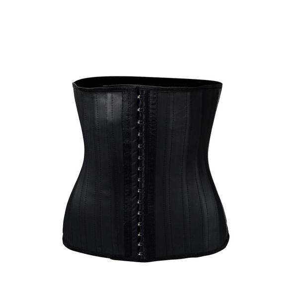 

corset bustier waist trainer corset plus size womens latex waist cinchers underbust slimming training corsets, Black;white