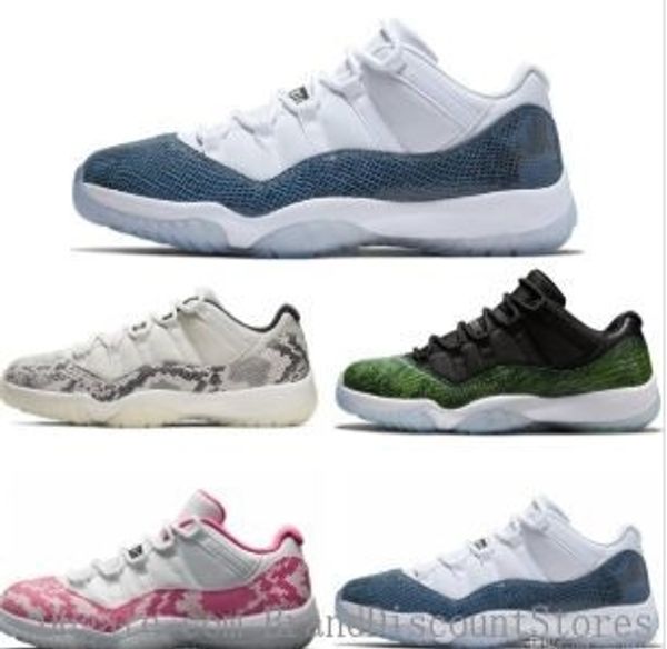 

2019-20 new 11 navy blue pink snakeskin basketball shoes bred concord georgetown space jam gg 11s chaussures de basket with box