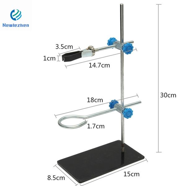 Laboratuar Malzemeleri Laboratuvar Standları SupportKicute 1 ADET 30 cm Yüksek Retort Stanter Standı Kelepçe Klip Ile