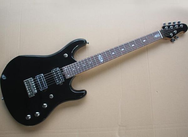 

джон петруччи jp12 маленький двойной электрический гитара черный корпус 24 палисандр, бесплатная доставка