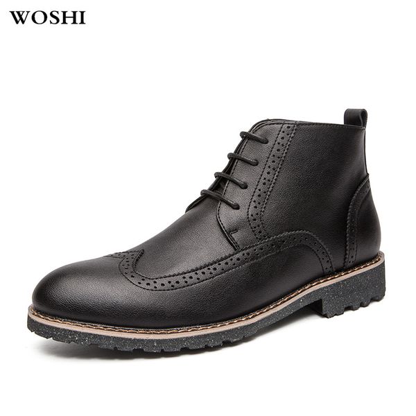 

men genuine leather shoes oxford elastic band handmade retro design solid tenacity comfortable men's shoes fashion, Black