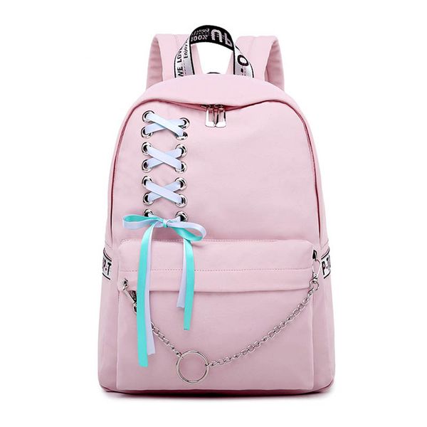 

preppy style waterproof nylon women school backpack for teenage girls lapknapsack female travel daily mochila escolar