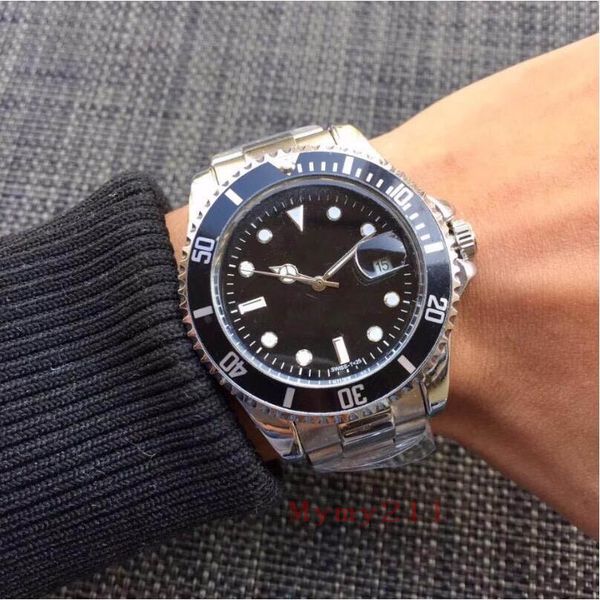 

Новая мода Мужские кварцевые часы Классический нержавеющей стали Изысканный Gentle