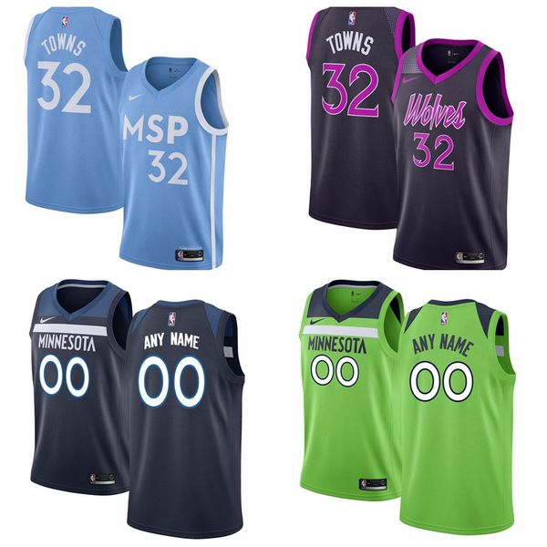 

custom minnesota timberwolves men kid any name number jersey 19/20 city edition nba basketball jerseys, Black;red