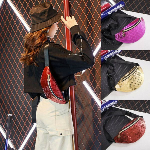 

new fashion womens ladies glitter bum bag waist fanny pack holiday travel wallet money belt