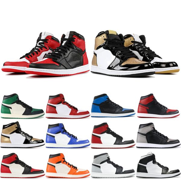 

classic 1 og mens basketball shoes shattered backboard away laser chicago banned hare designer athletics sneakers size 40-47, White;red