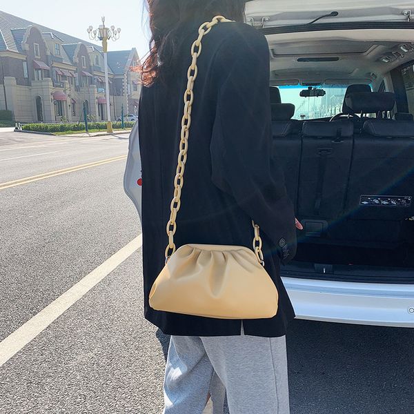 

2020 new shoulder bag women's casual fashion korean chain messenger bag fold