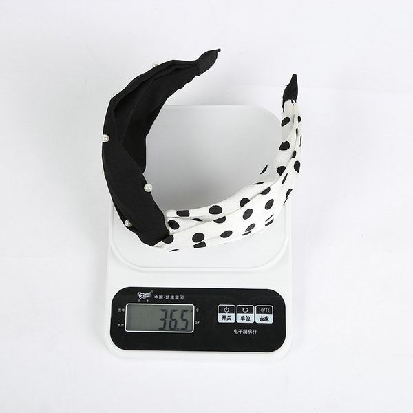 

hair style girl with polka dot fashion headband 36.5g hair band for girls black white iesnd, Black;brown