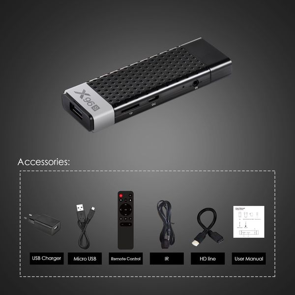 

x96 s ddr4 4gb ram 32gb rom tv stick smart android 9.0 tv box amlogic s905y2 wifi bluetooth 4k hd tv dongle mini pc 2gb 16gb x96s