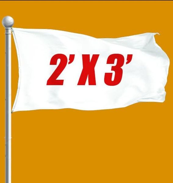 Benutzerdefinierte Flagge 2x3ft 60x90cm Polyester-Stoffdruck Günstige DIY-Logo-Design gedruckte Flaggen für Werbeförderung Drop Shipping 3x2 ft Flaggen