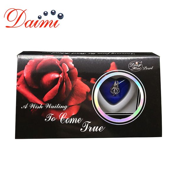 

dmwb002 natural oyster wish freshwater pearl necklace pendant women mysterious surprise jewelry valentine's day gift, Silver