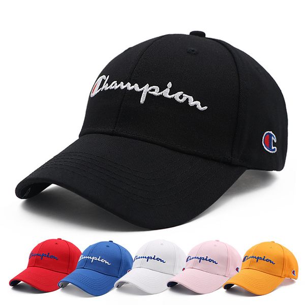 

champion brand ball caps men women embroidery letter peaked cap snapbacks student baseball caps travel sunhat visor casquette hat b90201, Yellow