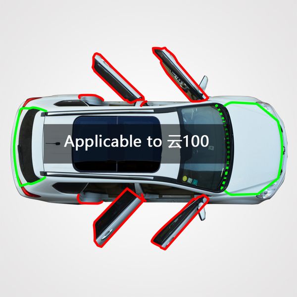 

для применимого к zotye cloud 100 автомобильная дверь края зазора звукоизоляция плюс резиновая уплотнительная прокладка