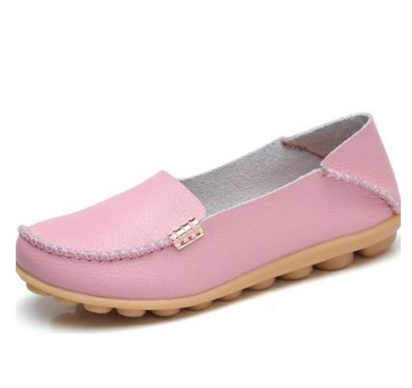 

women shoes non-slip comfortable leather flats women's casual shoes 127, Black