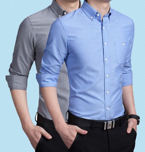 

мужская оксфорд повседневный формальное рубашка мужская с длинным рукавом бизнес тонкий офис хлопок платье белого 4xl 5xl, White;black