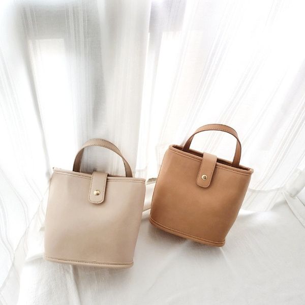 

2020 new messenger bag ins handbags korean fashion portable bucket bag casual retro shoulder
