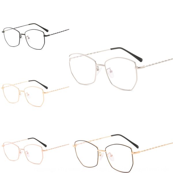 

fujiwara tuo ye women's all-metal spiral thin leg glasses frame multilateral ultra light titanium alloy glasses frame, Silver