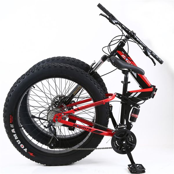 

mountain bike 7/21/24/27 speed 24/26 inch snow bicycle shining double disc brake suspension fork rear suspension anti-slip bikes