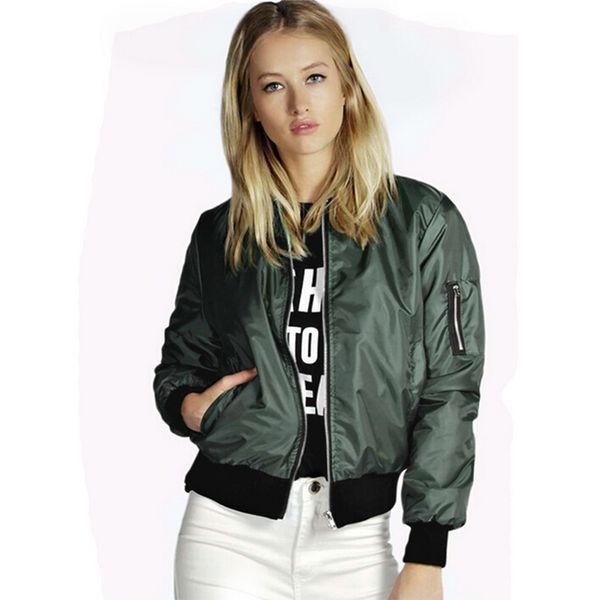 

2019 women coat short jacket o neck zipper for girl lady pocket solid color streetwear women's outwear autumn, Black;brown