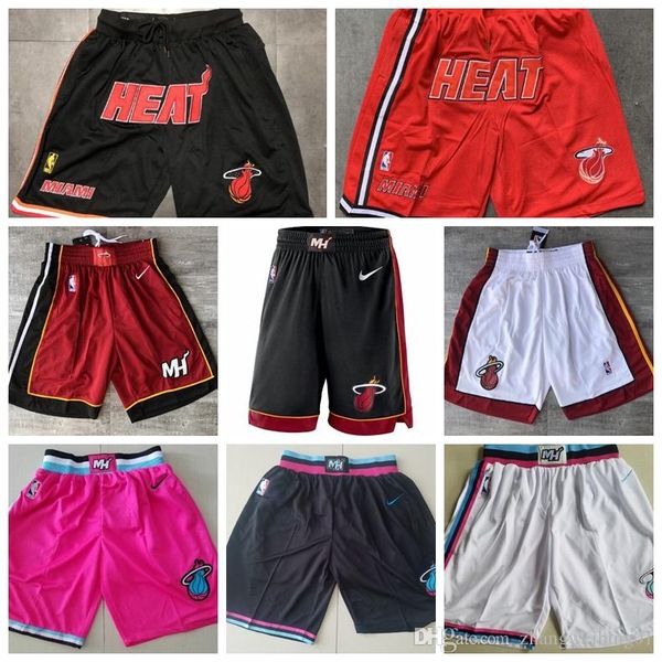 

men's miami heat 3 wade white black 201819 icon city version swingman nba shorts