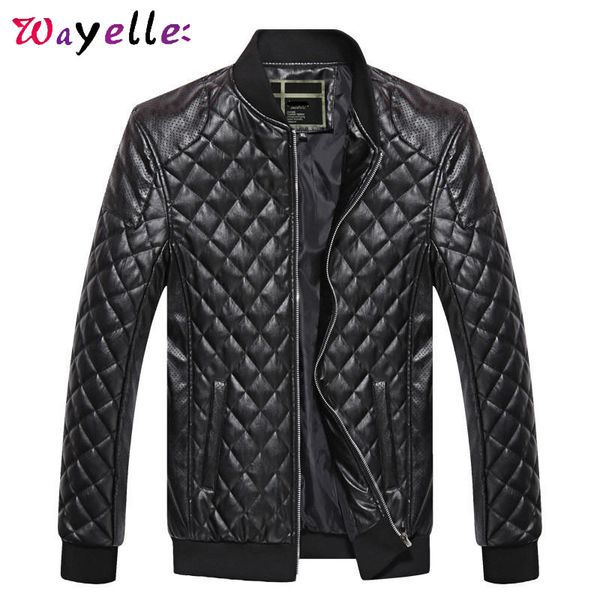

pu men leather jackets 2019 winter black classic basic warm leather jackets male casual comfortable zippers fashion men