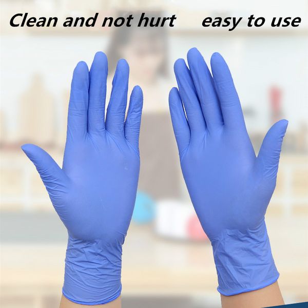 

100pcs disposable latex rubber gloves household cleaning experiment catering gloves universal left and right hand 2020