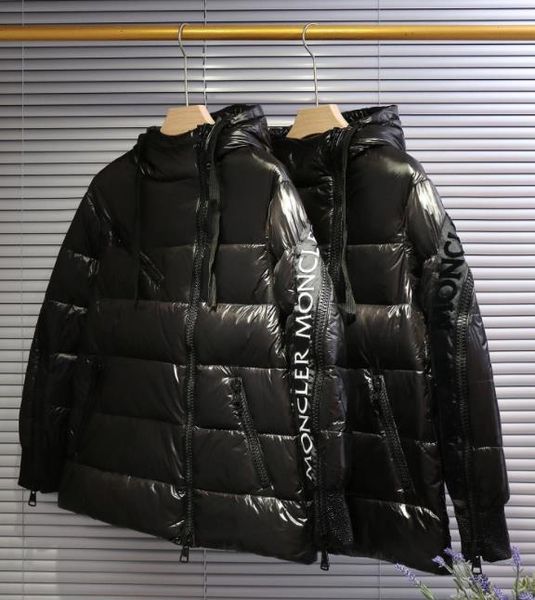 

2020 новые горячие мужские женщины вниз пальто одежда с шляпой мода с длинным рукавом согреться марка куртка пальто оптовая куртка b104078d, Black