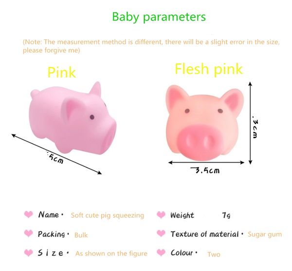

cartoon soft cute cute pink pig whole person toy vent pig squeezing music pinch called decompression vent toy