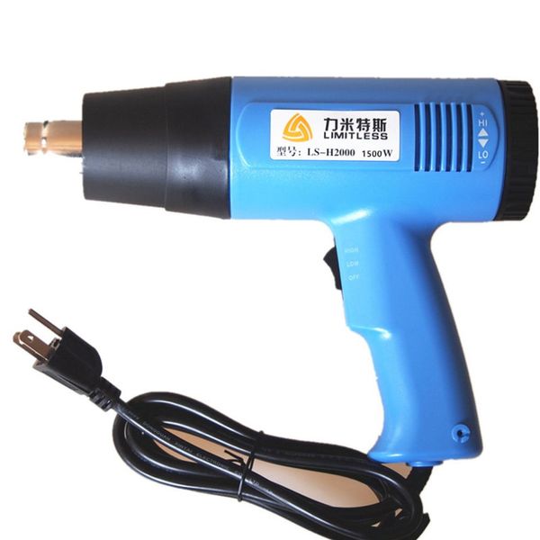 

us plug 1500w 2000w industrial electric heat gun handheld air gun for wallpaper paint stripping turbine type high-strength