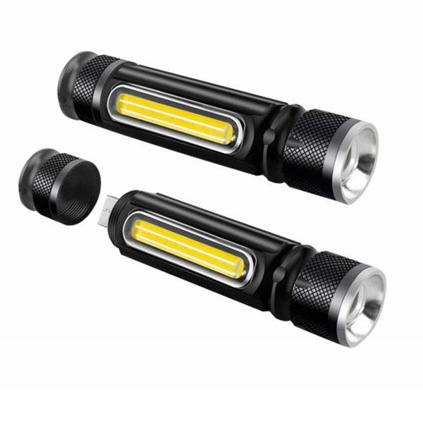 

zhishnujia 800lm usb аккумуляторный тактический фонарь 2pcs