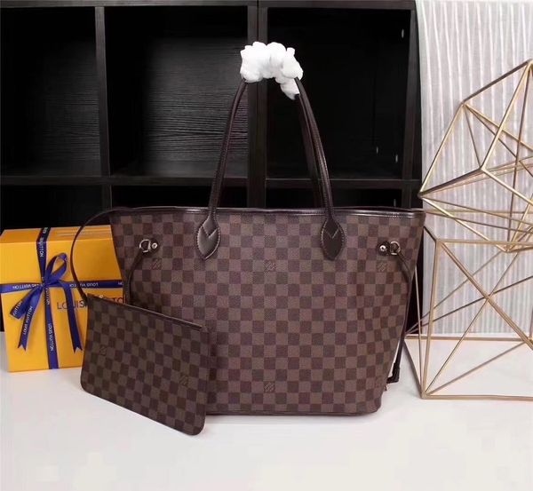 

08 lv louis vuitton neverfull leather handbags new women messenger bags big tote michael shoulder bag clutch messenger bag