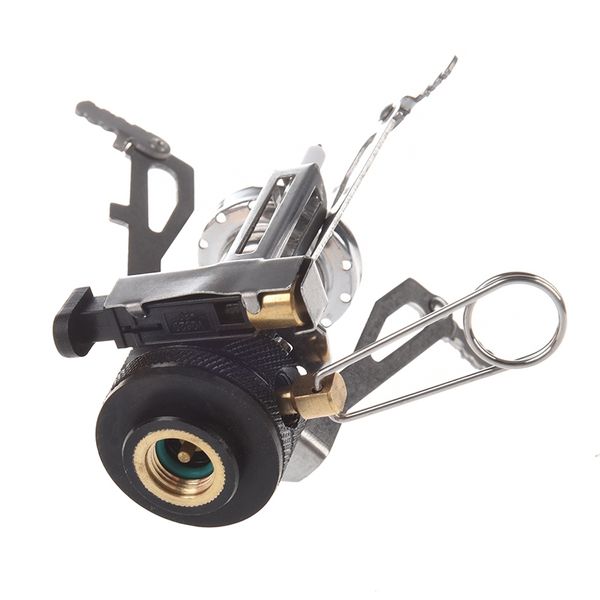 

ultralight backpacking canister camp stove burner with piezo ignition 3.9oz stoves