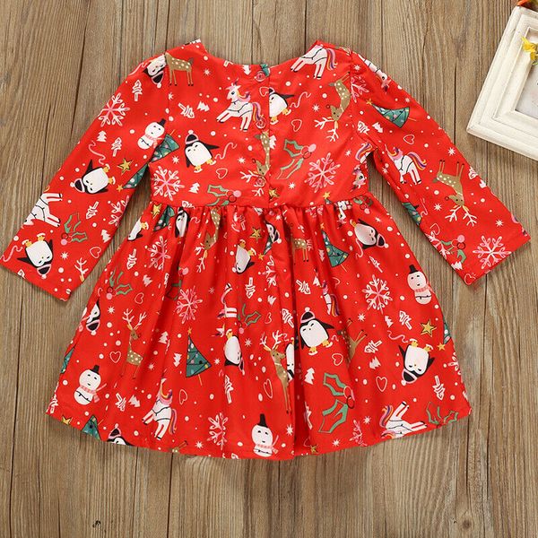

christmas infant kids baby girls festival xmas party dress dress xmas clothes uk, White