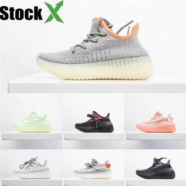 

sneaker sport running shoes kids children yougth kanye west black static reflective cream hyperspace sport shoe size 28-35#211