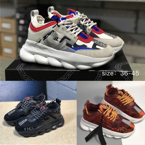 

designer shoes Chain Reaction Running Shoes Mens Dad Trainers Sneakers Fashion luxury Athletic women Casual Sports Shoes size 36-45