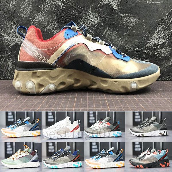 

react element 87 undercover men running shoes for women designers sneakers sports mens trainer shoes sail light bone royal tint loy-w7