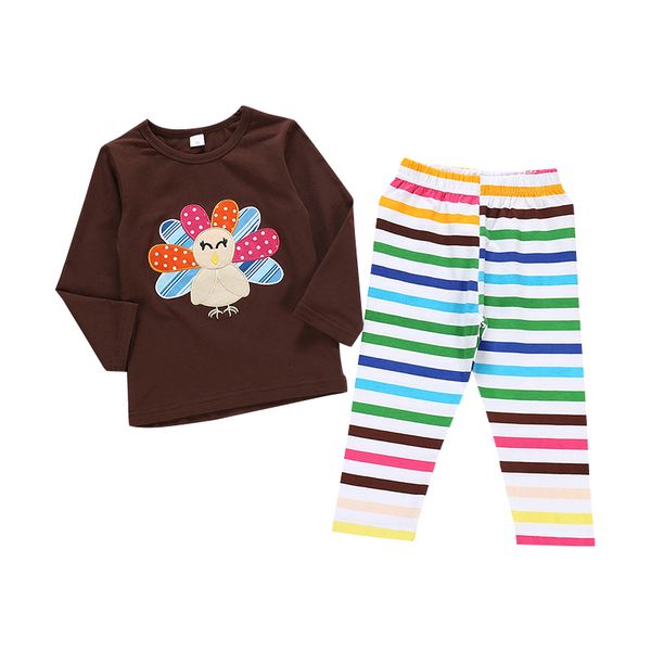 

autumn fashion baby clothes long sleeve cartoon print t-shirt +pants trouser costume set clothing for girls boys, White