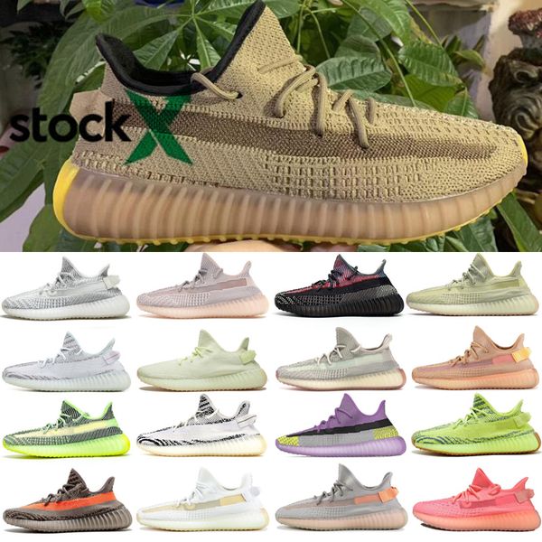 

Kanye West Lundmark Antlia Клей Hyperspace Правда Форма черный 3M Reflective GID Glow Beluga 2.0 Открытая обувь 36-