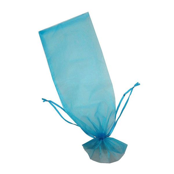 

20pcs sheer organza wine bags 5.5x14.5 inch reusable simple bottle wrap dresses festive packaging baby shower wedding favors sam