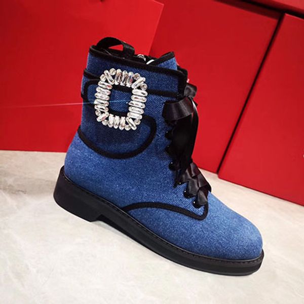 

fashion women boots star trail lace-up ankle boots with heavy-duty soles leisure lady boots r2508, Black