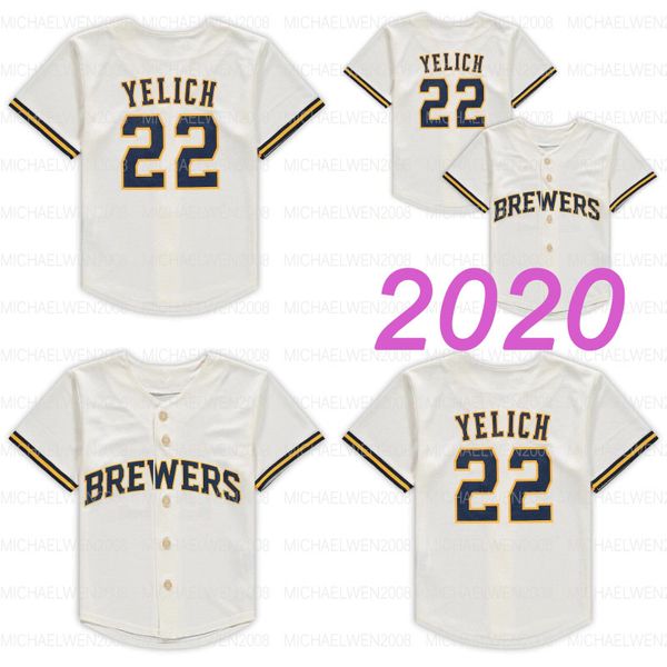 

christian yelich infant toddler baby milwaukee 2020 lorenzo cain grandal justin smoak keston hiura ryan braun hader woodruff thames jersey, Blue;black