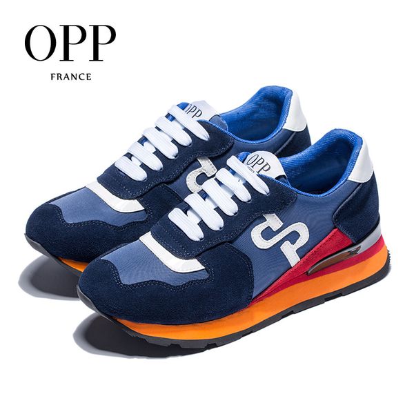 

opp women's shoes wild sneakers women's fashion non-slip running shoes lightweight casual travel lace-up, Black