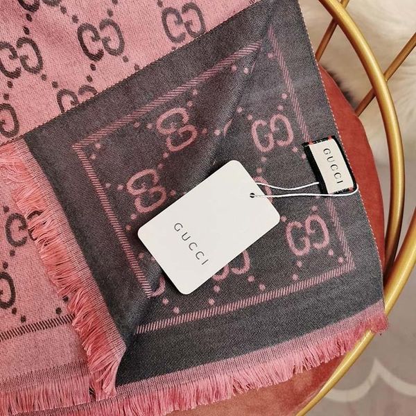 

2019 designer scarf luxury designer scarf classic logo fashion cape delivery box luxury scarf soft and light size: 70*180cm 123, Blue;gray