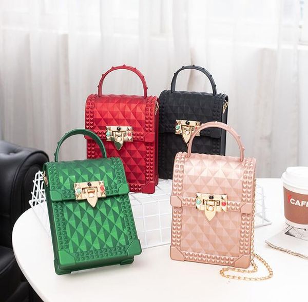 

2020 women mini phone bag summer women small chain bag pvc jelly package plain shoulder bags lady crossbody