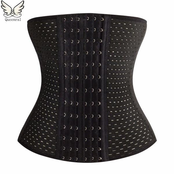 

women corset slimming body shaper hollow breathable corset waist trainer modeling strap belt waist modeling strap tummy panties, Black;white