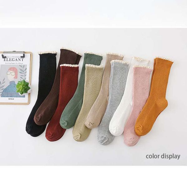 

stockings women vertical stripes lace small lace women's stockings autumn winter solid color pile female ginger*, Black