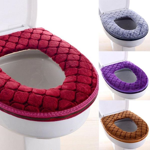 

bathroom toilet mat cover washable soft seat pads warm toilet lid cover 30cm seat cushion toilet decor bathroom accessories