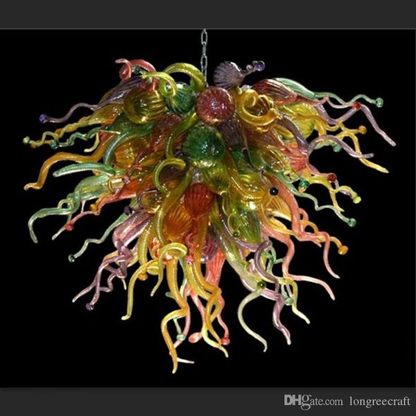 

modern crystal chandeliers hand made blown glass chandelier art glass lighting chandelir chandelier height for table